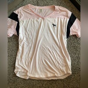 Pink Victoria’s Secret v neck t shirt/sleepwear